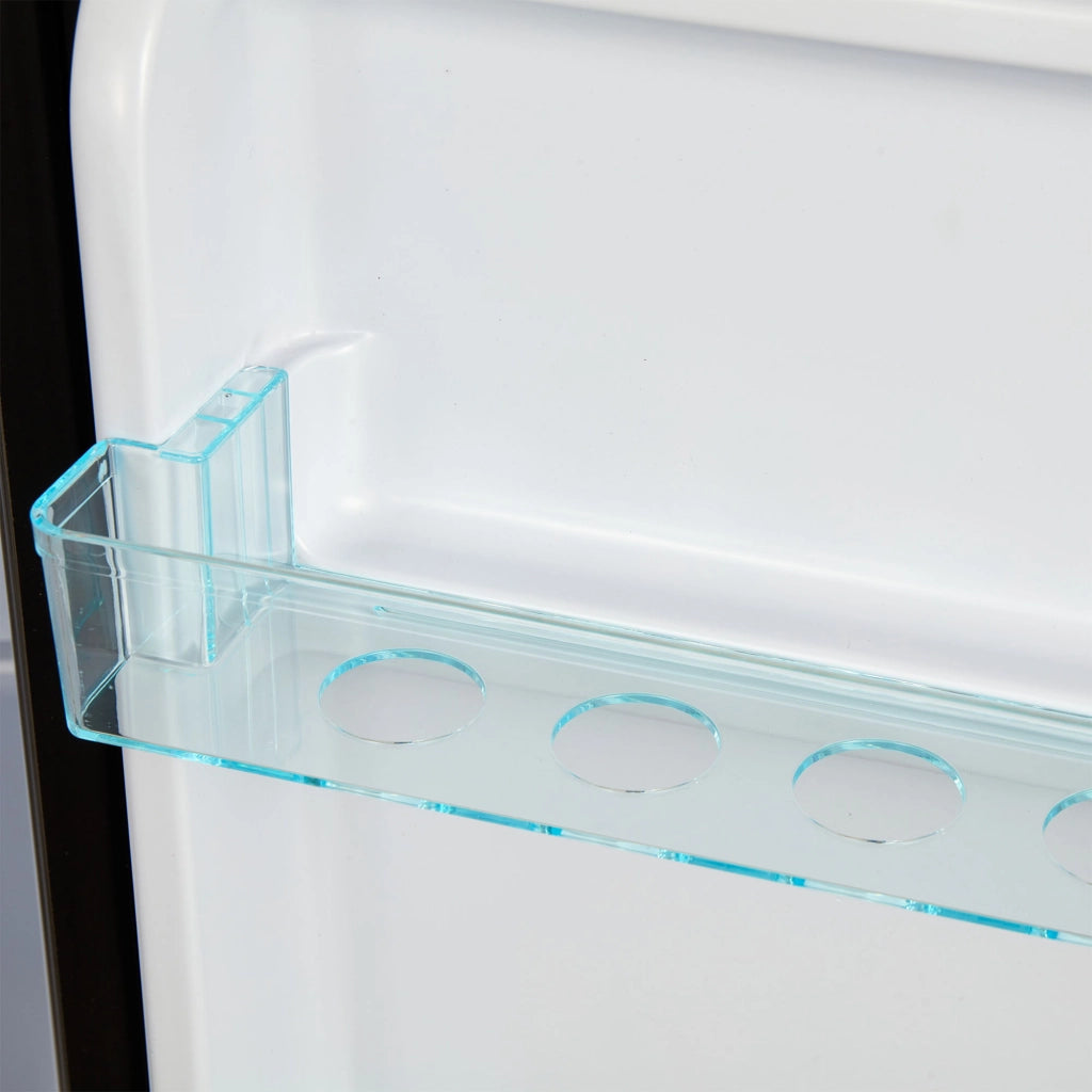 Minifrigo con Congelatore 106L ¨C MINIMAL ¨C Argento/Nero, LED, 7 Temperature, 45dB