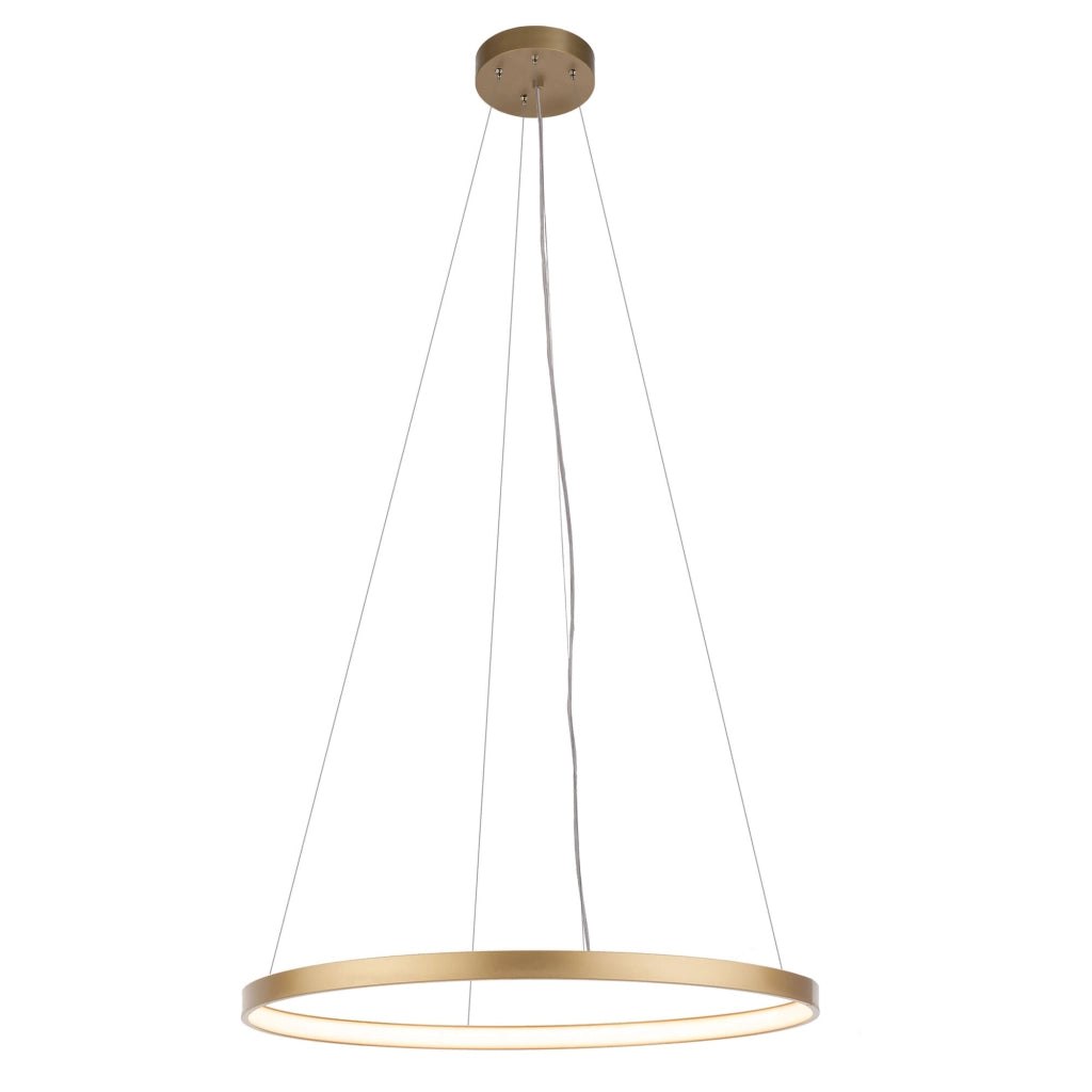Lampada sospesa Shilo Agari anello oro Ø87 LED 54W