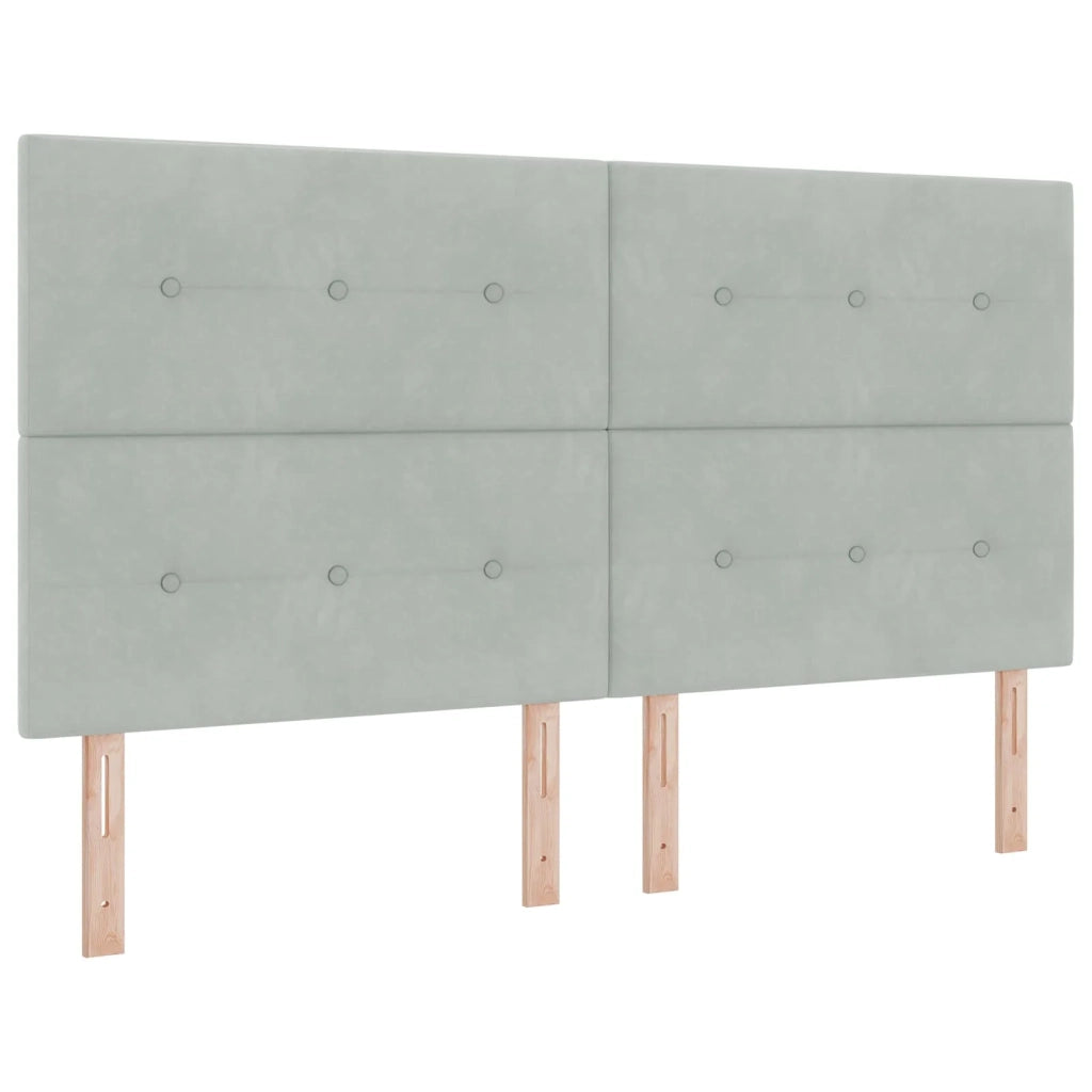 Letto box spring con materasso Grigio Chiaro 180 x 200 cm 3455156
