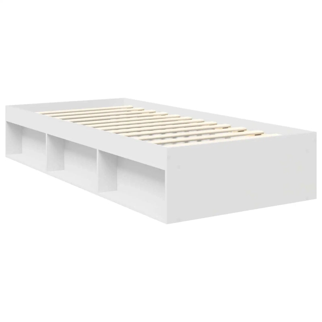 Struttura del letto Bianco 90 x 190 cm Pino massello 3411792