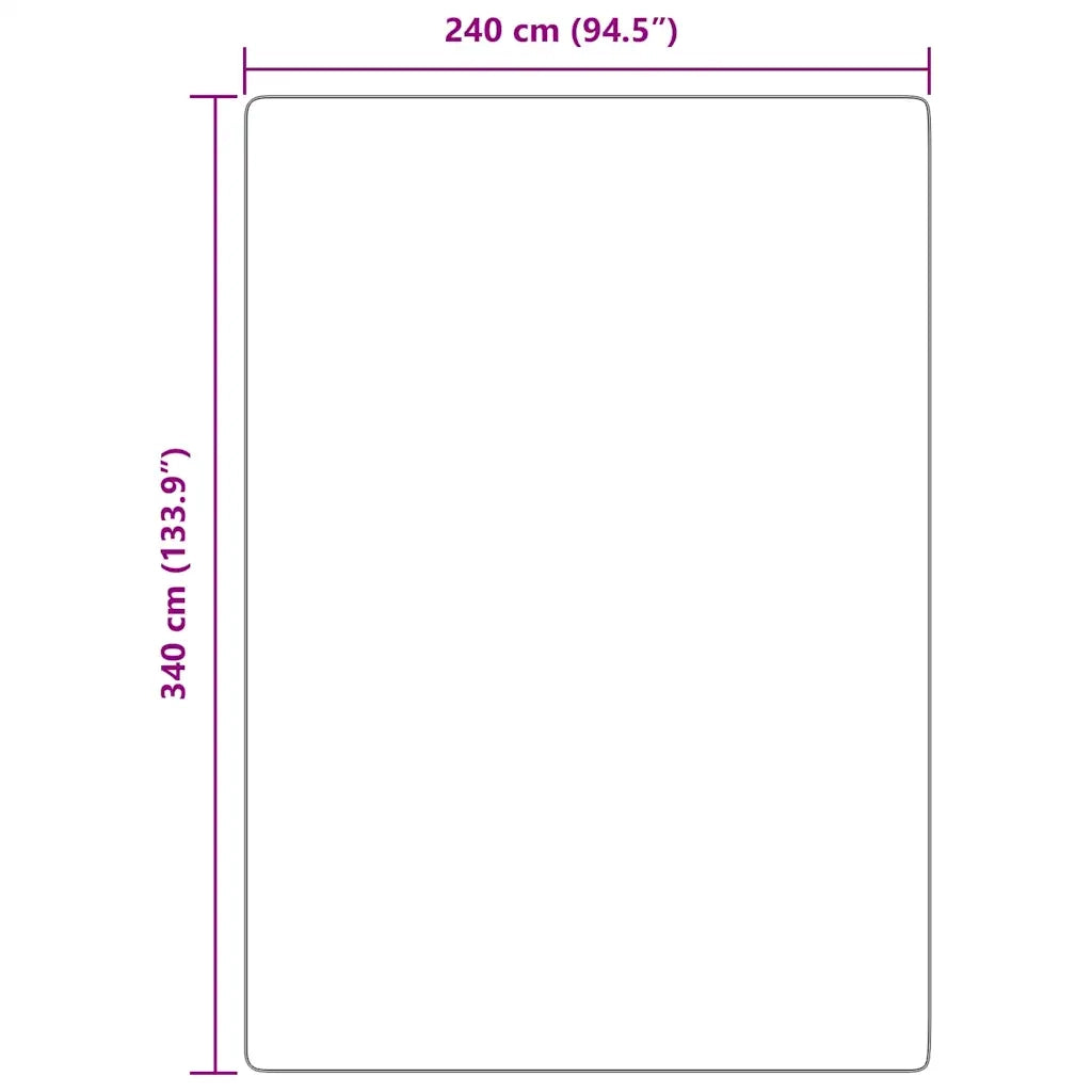 Tappeto Shaggy a Pelo Lungo NAVARRA Rosa Antico 240x340 cm 4102857