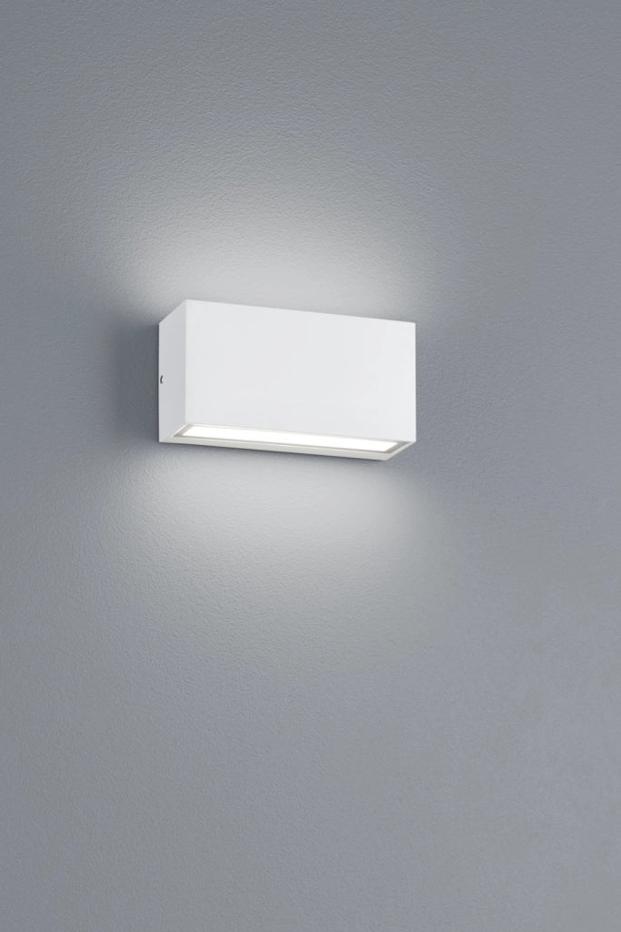 TRENT APPLIQUE 2 LED 9W 1100lm, 3000K BIANCA BI-EMISSIONE L.14 X H.5CM IP65