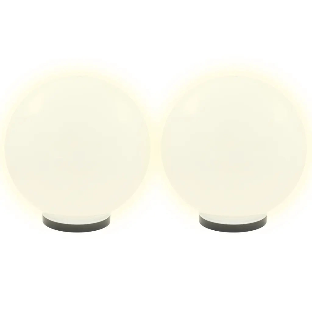 Set Lampade a LED Sferiche 2 pz 40 cm in PMMA 50657