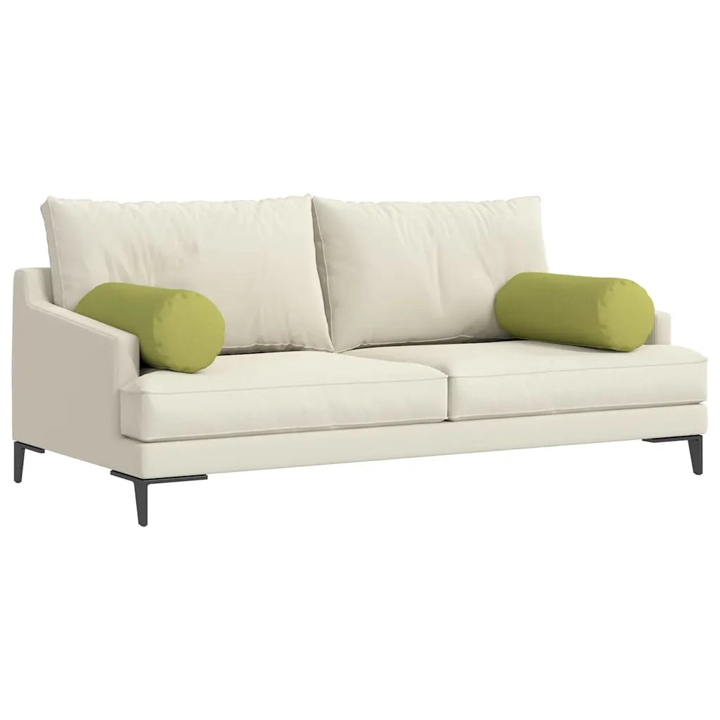 Cuscini a rullo 2 pcs Verde chiaro Ø 25 x 70 cm Tessuto 42014321