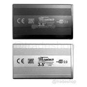 Trade Shop - Box Esterno Case Supporto Adattatore Per Hhd Hard Disk Da 3,5" Sata Usb 2.0 -