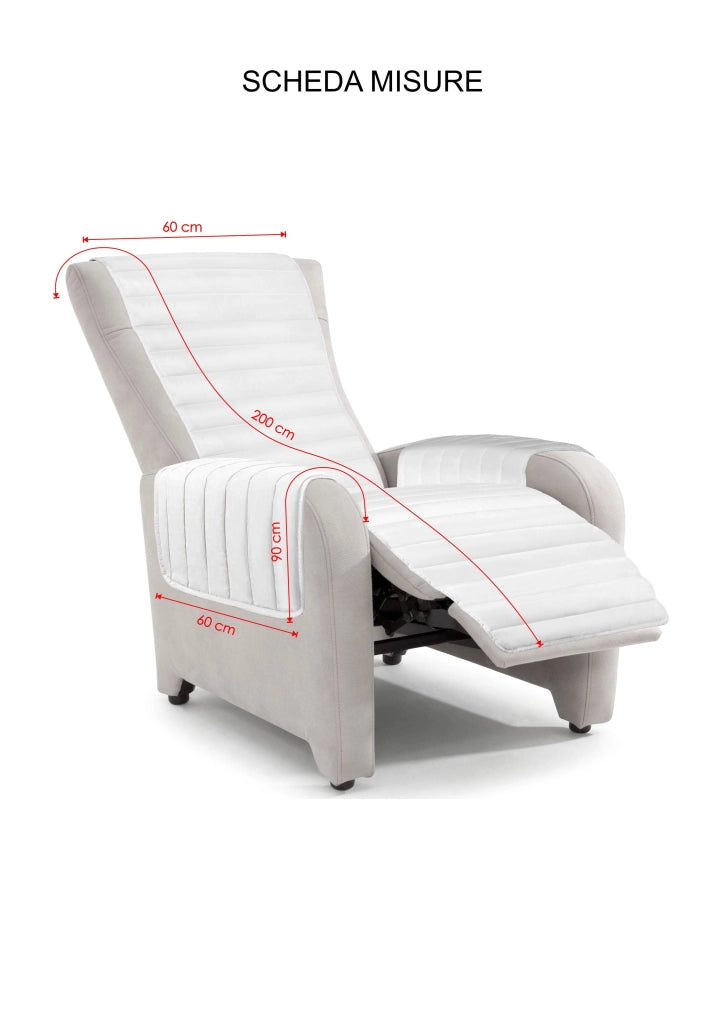 Copripoltrona Trapuntato Doubleface Marrone/Panna
