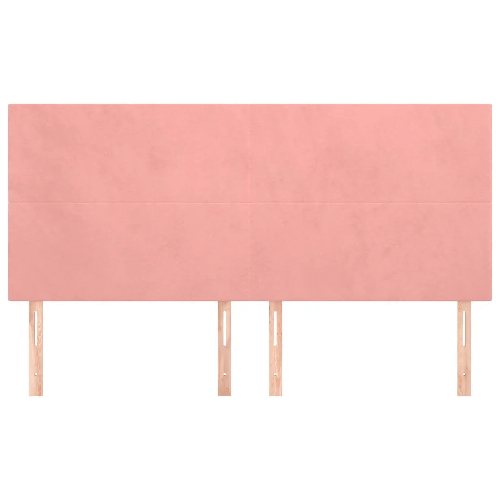 Testiera | Testata Rosa 160x5x118/128 cm Velluto