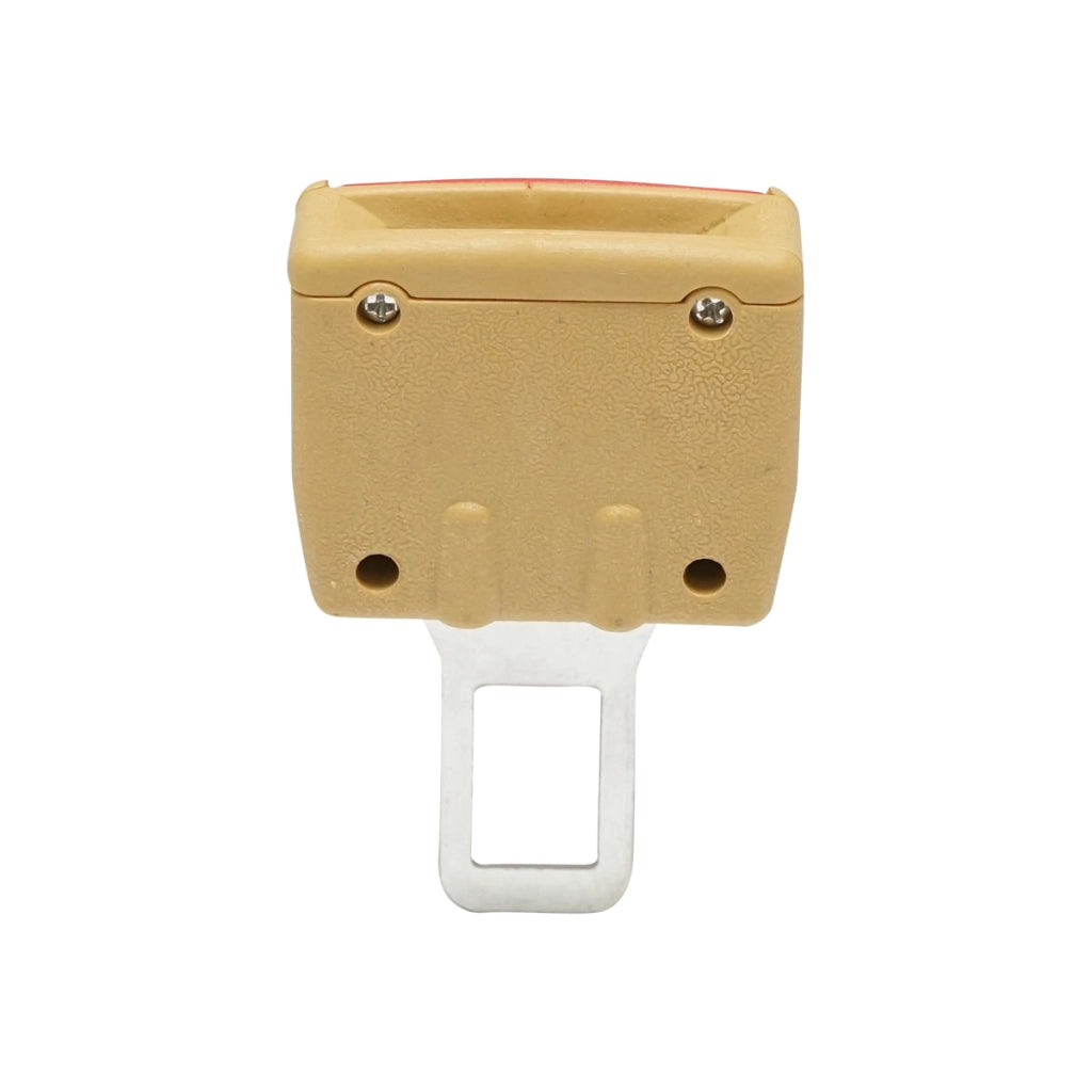 Set di 2 adattatori beige per cinture di sicurezza per auto