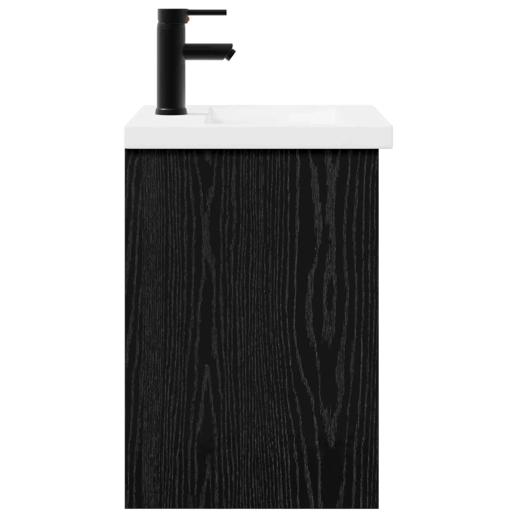 Mobile bagno con rubinetto Rovere Nero 42 x 40 x 74,5 cm 889530
