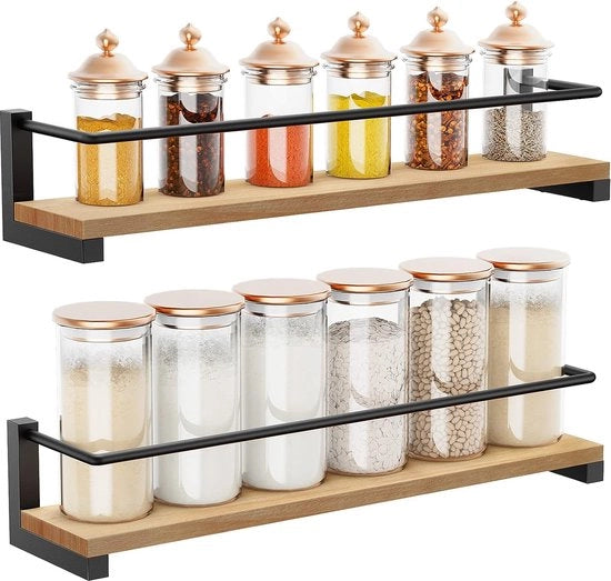 Rack da cucina in legno massello