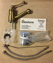 Miscelatore Rubinetto Monocomando Tommy Bronzo Spazzolato Vintage - Newform
