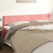Testiera 2 pz-Set di 2 Testata-Testiera Decorativa Rosa 80x5x78/88 cm in Velluto 368097