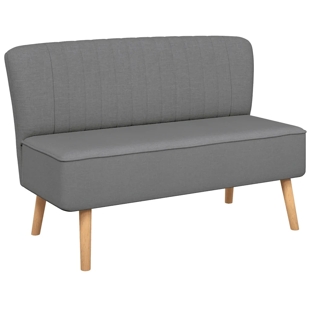 Divano in Tessuto 117x55,5x77 cm Grigio Chiaro 244070