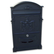 Alubox 49166 Regie Poste Cassetta Postale in Alluminio Pressofuso con Serratura di Sicurezza e Formato Rivista colore Verde