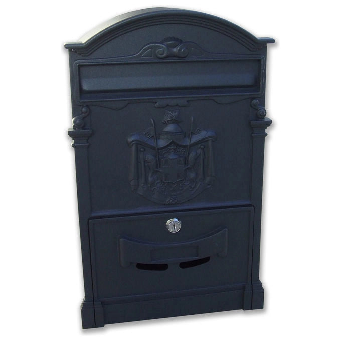Alubox 49166 Regie Poste Cassetta Postale in Alluminio Pressofuso con Serratura di Sicurezza e Formato Rivista colore Verde
