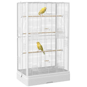 Gabbia per Uccelli ¨C Minimal ¨C Bianco 61x36.5x98 cm