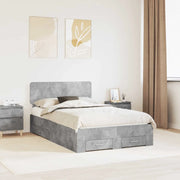 Struttura del letto con testiera Grigio cemento 120 x 190 cm 3412403