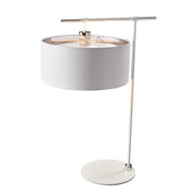 Lampada da tavolo Balance bianca nichel E27 60W Elstead