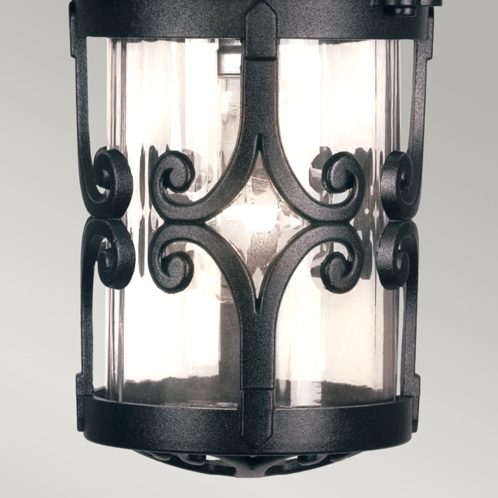 Lampada a sospensione esterna Hereford Elstead nera E27
