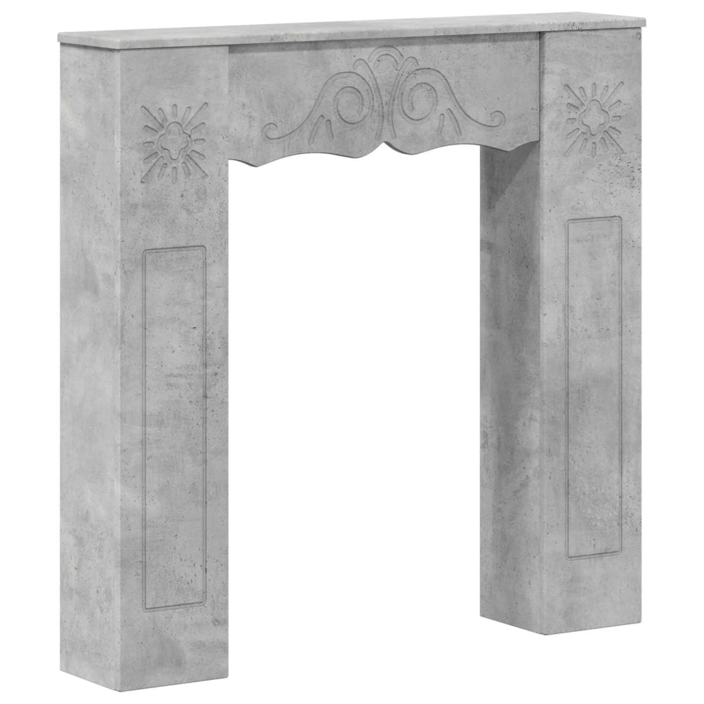 Cornice per camino Grigio Cemento 102 x 20 x 102 cm 8006636