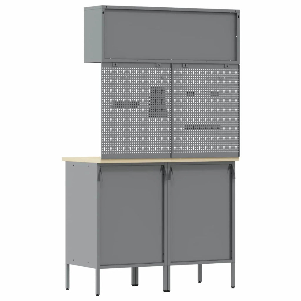 Set di mobili da lavoro con cassetto con lo scaffale 5 pcs Nero 3321426