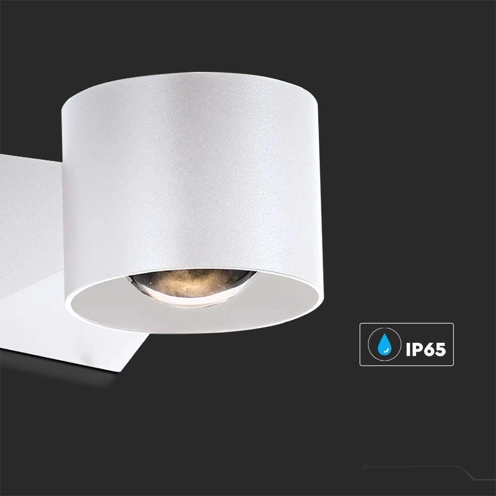 Applique LED V-TAC 5W su/giù bianca IP65 VT-1179 500lm