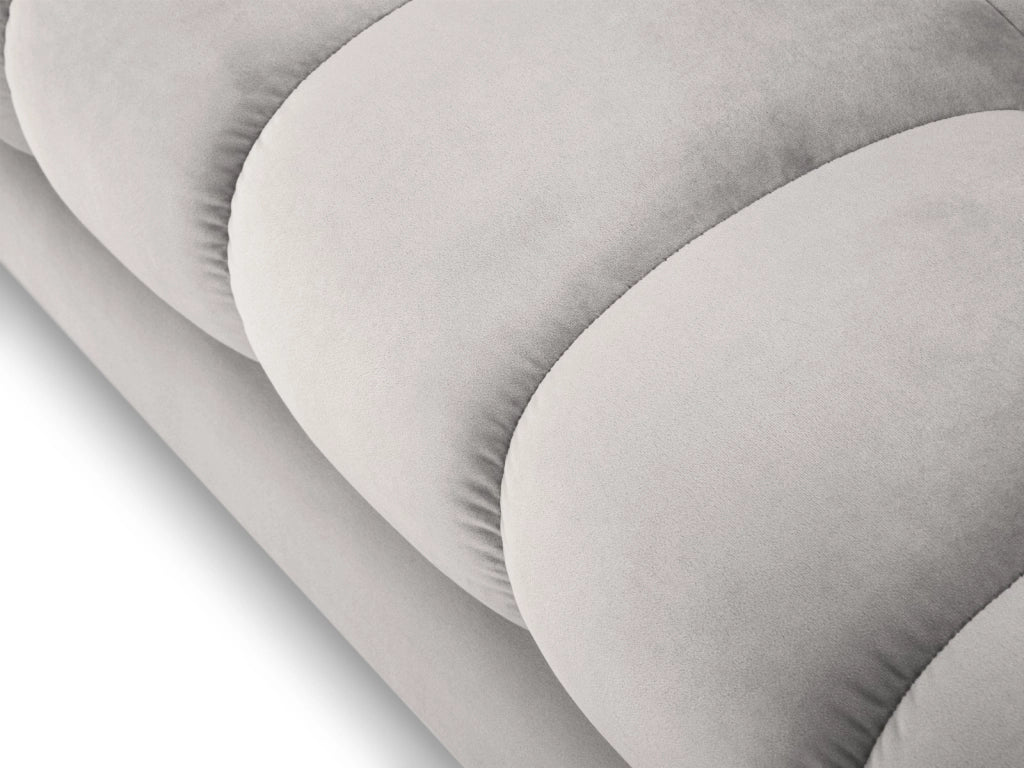 Cosmopolitan Design - Divano "Bali" 4 posti in velluto argento 
