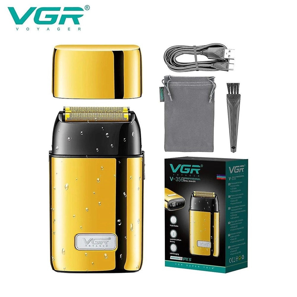 Trade Shop - Rasoio Professionale Elettrico Impermeabile Barba Trimmer Display Digitale V-356 -