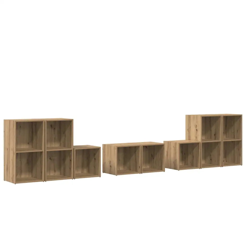 Set di mobili TV 8 pz Rovere artigianale Legno ingegnerizzato 3393275