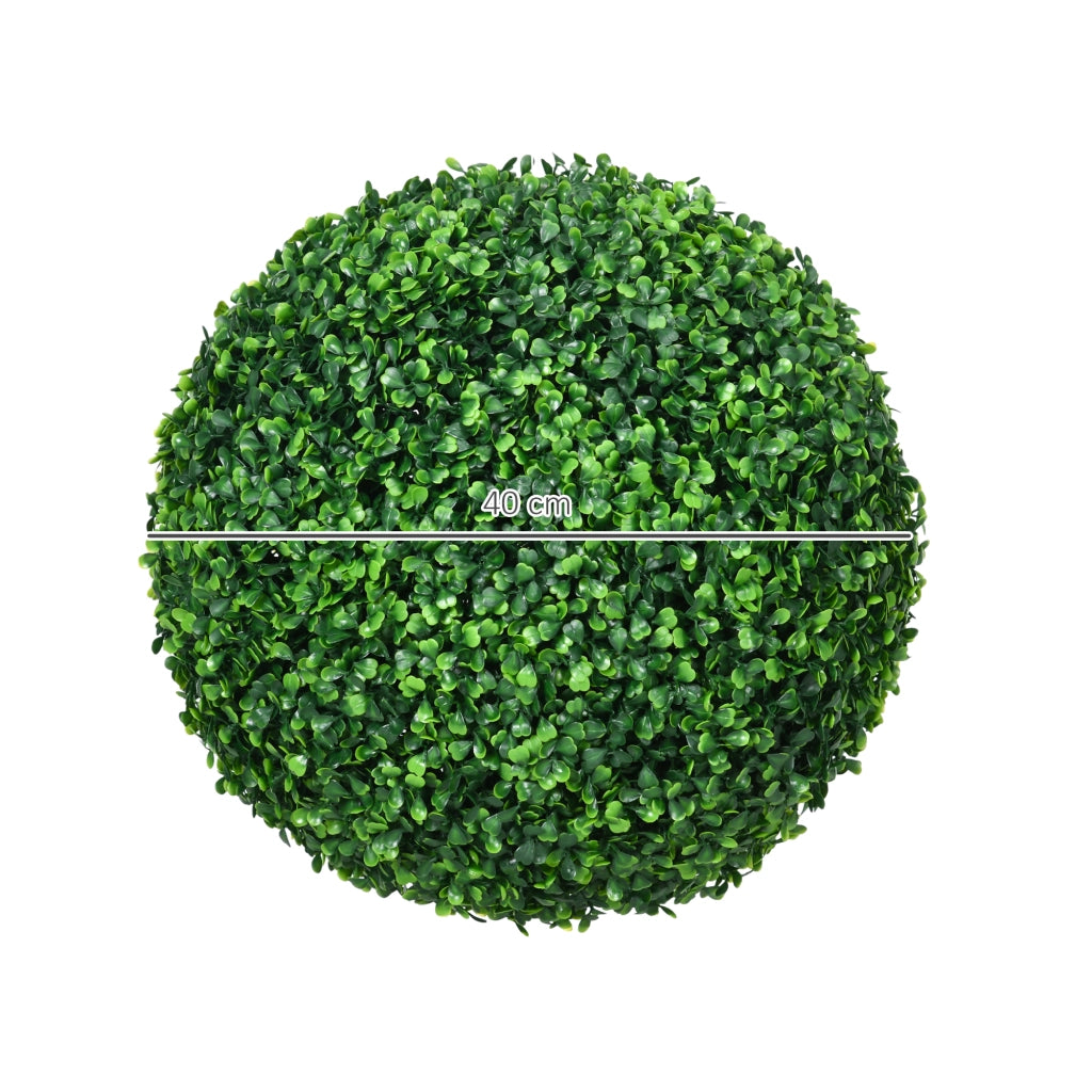 2 Palle di Bosso Artificiali ¨C Zephmum ¨C Verde, UV Resistente, per Interni ed Esterni