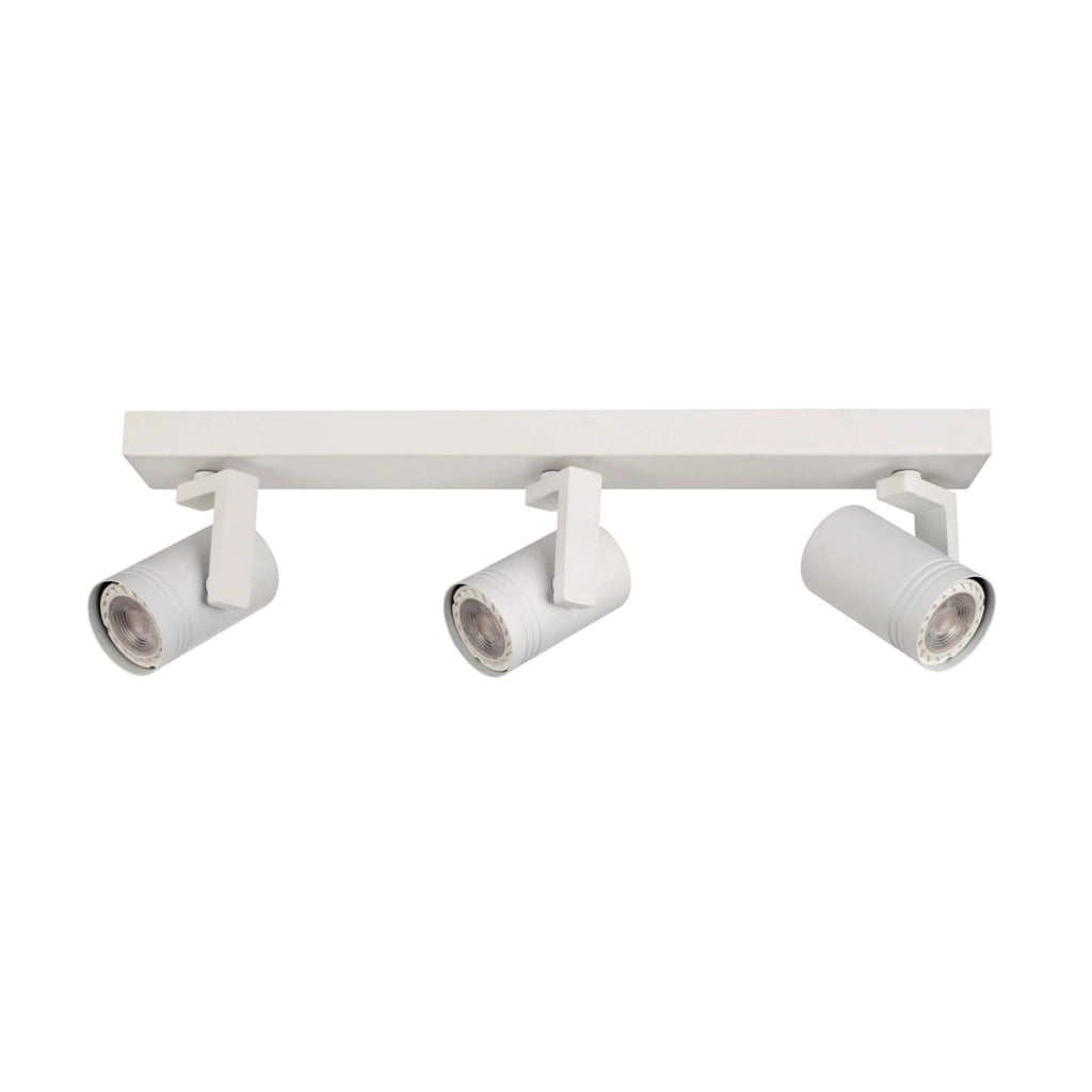 Faretto soffitto triplo orientabile bianco GU10 Italux
