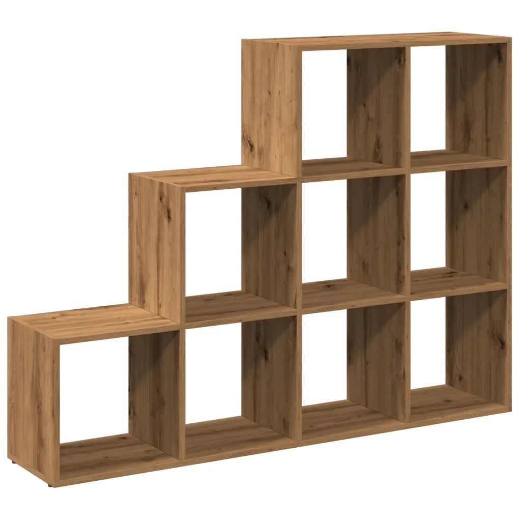 Libreria a 3 Ripiani-Scaffale per Libri-Mobile di Stoccaggio Rovere 137,5x29x103,5 cm in Truciolato