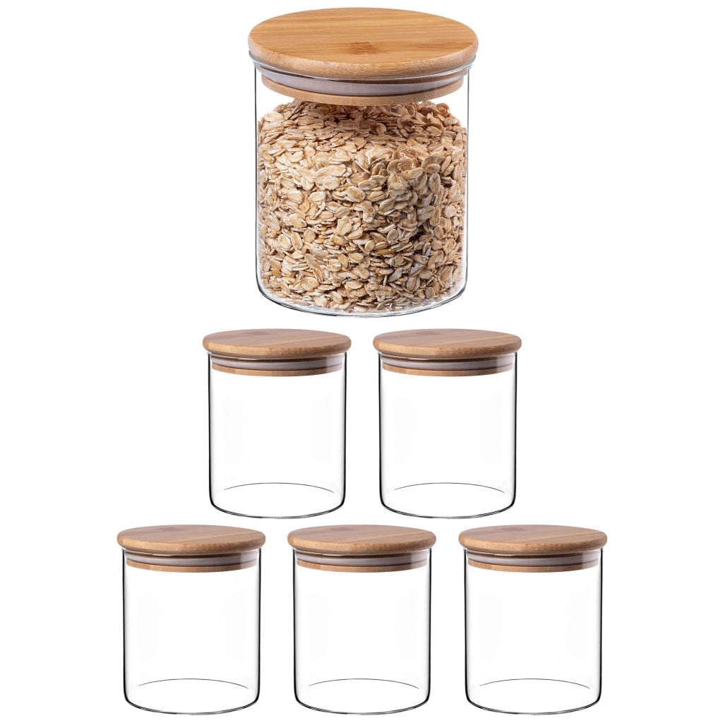Contenitore per alimenti KADAX, barattolo in vetro per pasta e spezie con coperchio, 800 ml