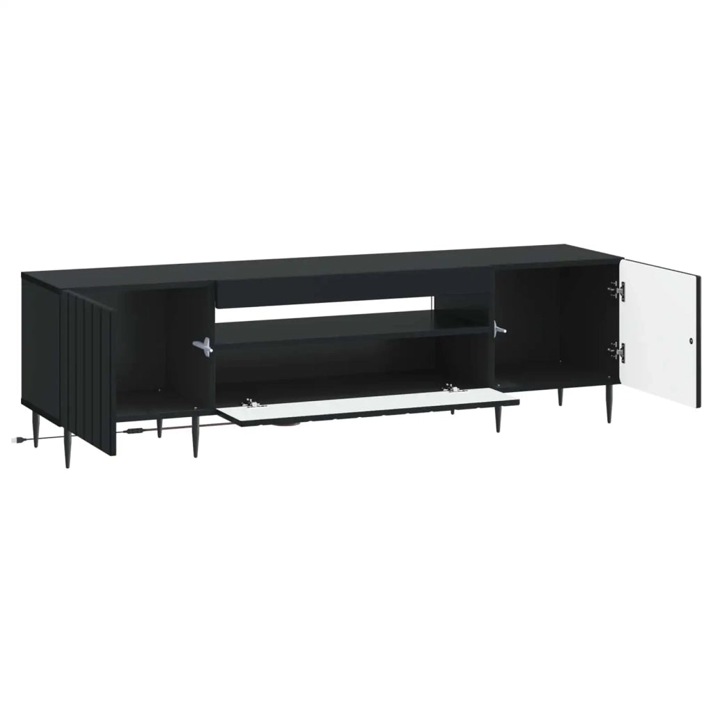 Mobile TV LED Nero Legno ingegnerizzato 896466