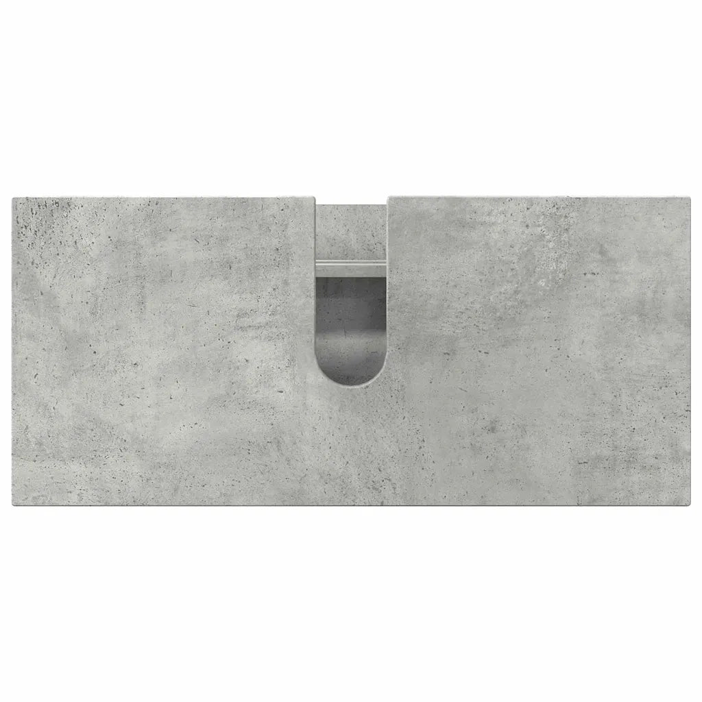 Set di mobili per il bagno con cassetto 2 pcs Grigio cemento 3393016