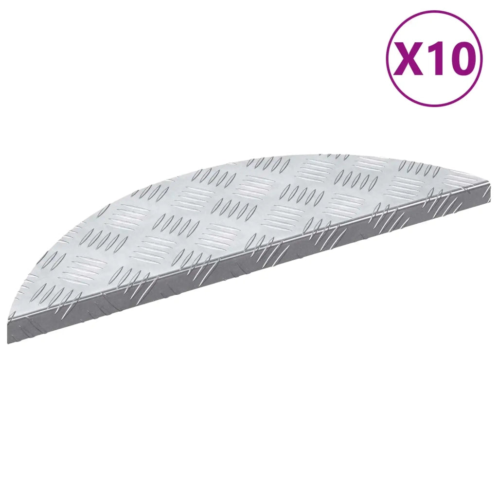 Gradini per Scale 10 pcs Argento 60 x 18 x 2,5 cm Alluminio 4104230