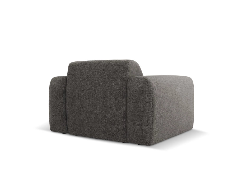 Cosmopolitan Design - Poltrona "Nolio" 2 posti in ciniglia grigio 