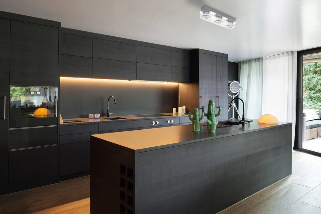 Plafoniera LED Italux Flavio 3 luci 3000K cromo 39cm