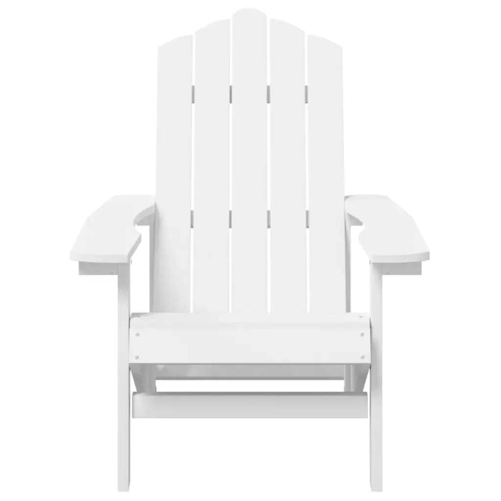 Sedia da Giardino | Sedie da Esterno Adirondack Bianca HDPE