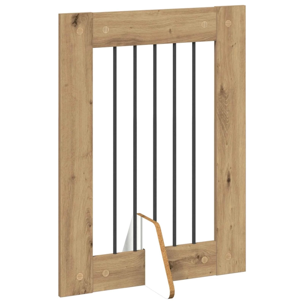 Cancello per cani pieghevole con supporti 4 pz 241 cm 892102