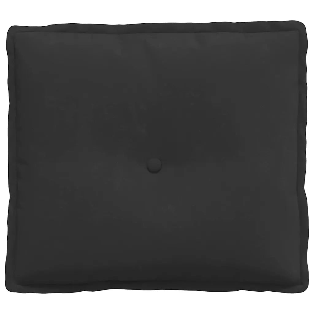 Cuscino per Schiena | Cuscino dorsale Nero 50 x 45 cm Tessuto in Microfibra