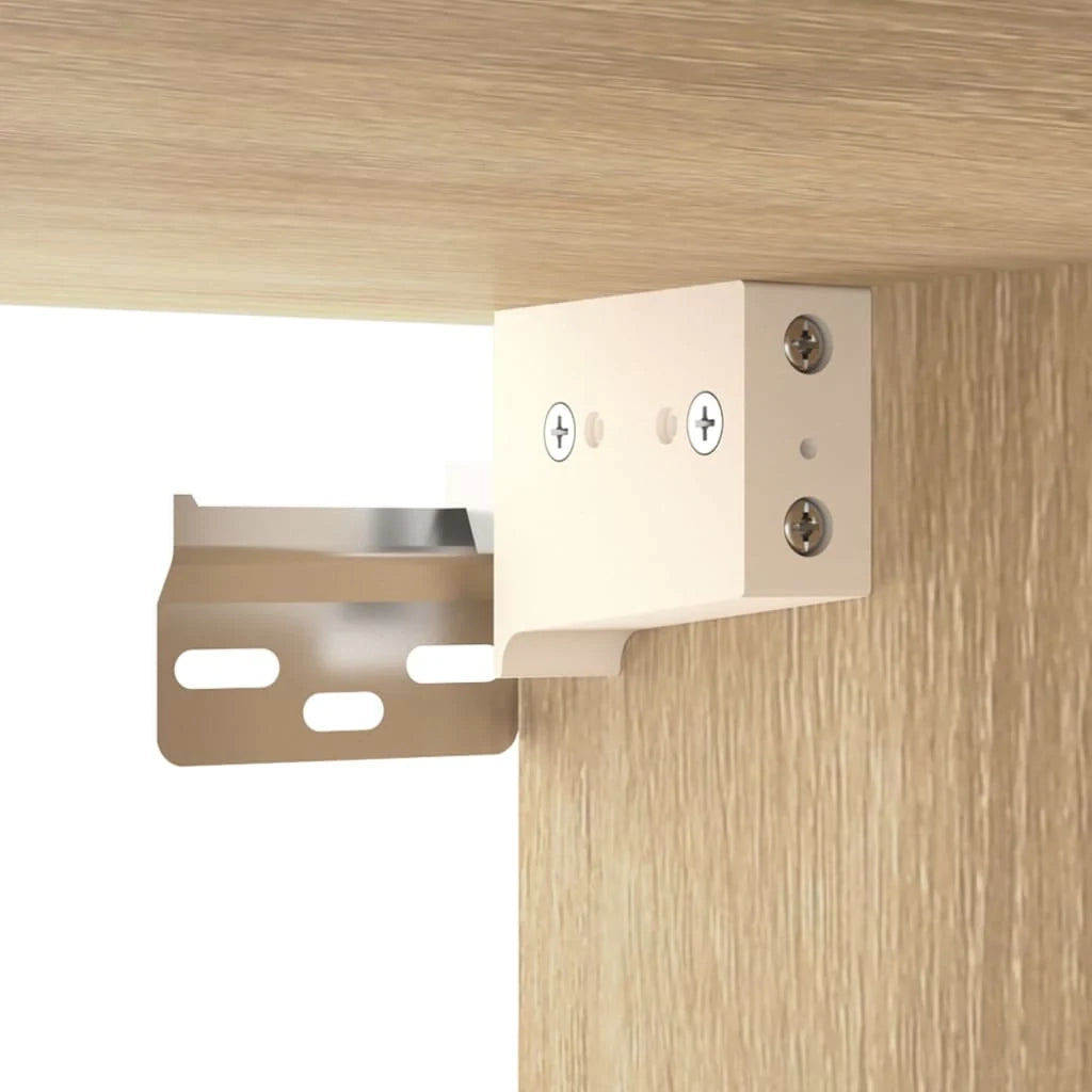 Mobile TV multimediale mensola TV credenza TV sala da pranzo soggiorno camera da letto a parete rovere Sonoma legno ingegnerizzato marrone 02_0028168