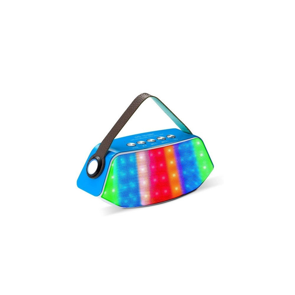 Trade Shop - Cassa Speaker Bluetooth Portatile Led Usb Vivavoce Radio Fm Smartphone Ws1518bt -