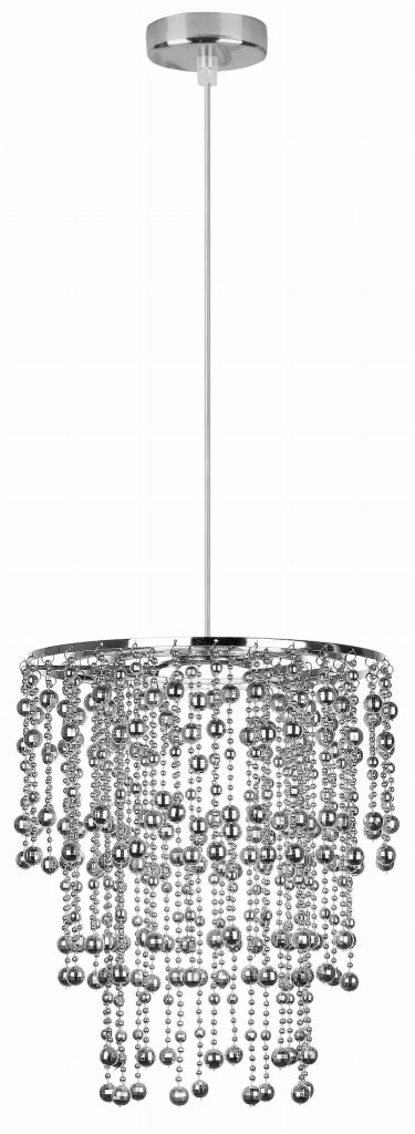 Lampada a sospensione Candellux Roni E27 cromata 22,5cm