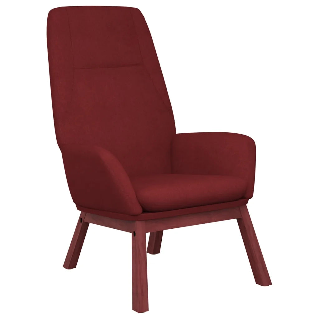 Sedia Relax Rosso Vino in Tessuto 341391
