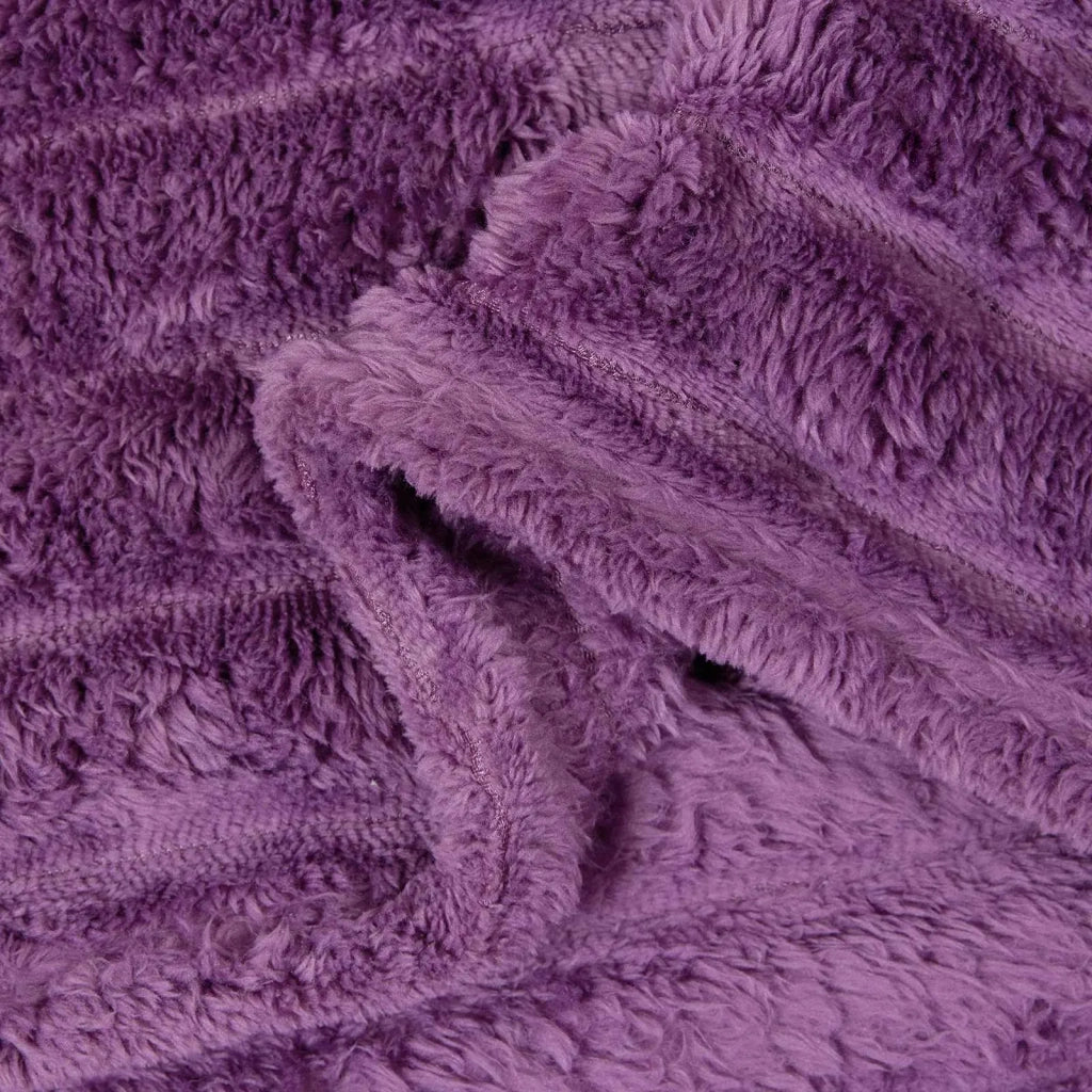 Coperte da Pile 6 pz Viola 200 x 150 cm Panno