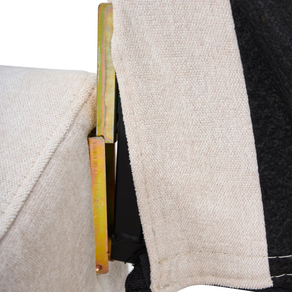 Divano letto imbottito 3 posti - Zephmum- USB e Type-C, porta bevande, forma L, beige