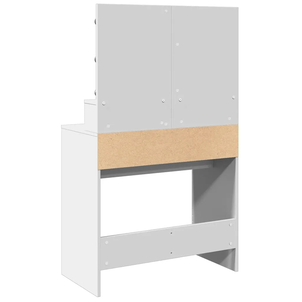 Toeletta con LED Bianca 80x41x134,5 cm 848185