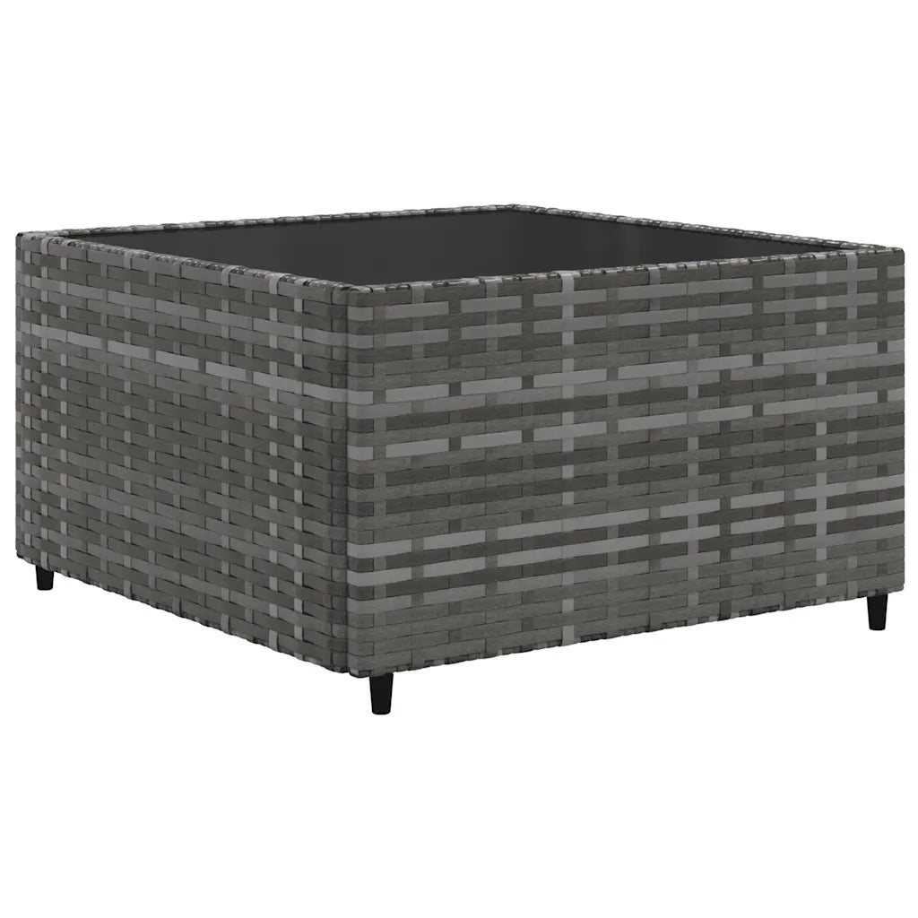 Set Divani da Giardino 7 pz con Cuscini in Polyrattan Grigio 3308223