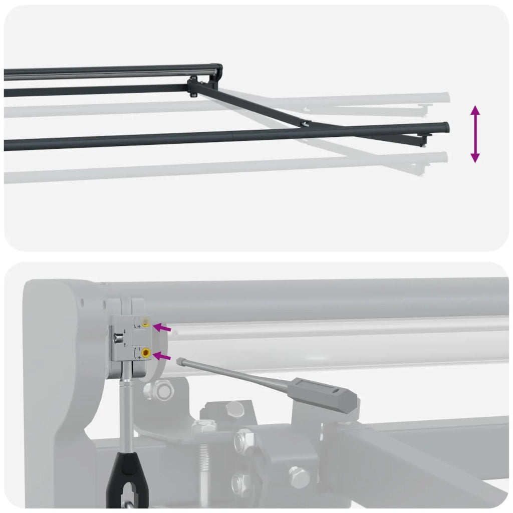 Tettuccio Elettrico Retrattile Borgogna 3 x 2 m 3421128
